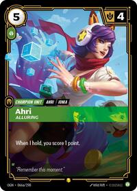 OGN 066a/298 - Ahri - Alluring (Alternate Art)