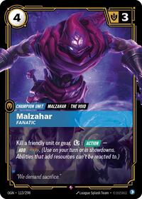 OGN 113/298 - Malzahar - Fanatic