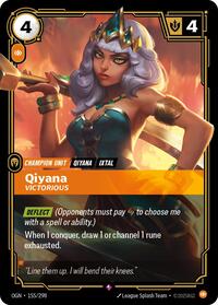 OGN 155/298 - Qiyana - Victorious