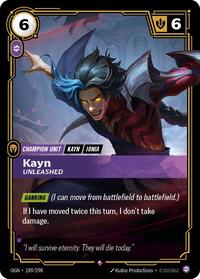 OGN 189/298 - Kayn - Unleashed