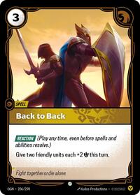 OGN 206/298 - Back to Back