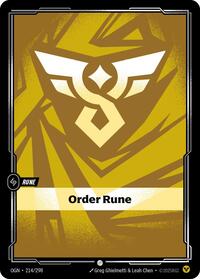 OGN 214/298 - Order Rune