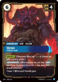 SFD 085/221 - Ornn - Forge God