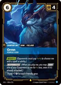 SFD 085a/221 - Ornn - Forge God (Alternate Art)