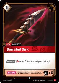 SFD 009/221 - Serrated Dirk