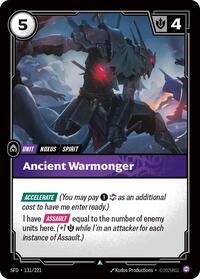 SFD 131/221 - Ancient Warmonger