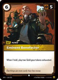 SFD 152/221 - Eminent Benefactor