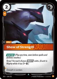 SFD 106/221 - Show of Strength