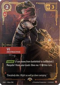 (Promo) OGN 036a/298 - Vi - Destructive (Foil)