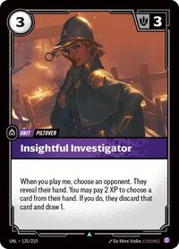 UNL 135/219 - Insightful Investigator