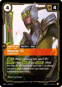 UNL 113/219 - Master Yi - Tempered