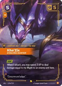 UNL 119a/219 - Kha'Zix - Evolving Hunter (Alternate Art)