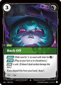 UNL 042/219 - Back Off