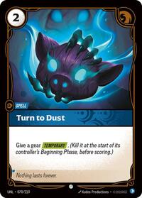 UNL 070/219 - Turn to Dust