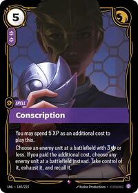 UNL 140/219 - Conscription